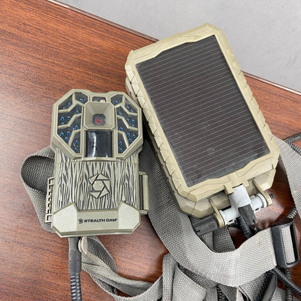 Stealth Cam STC-G26NGK2 Trail Camera 12MP Infrared Flash w/ Solar Panel & Strap